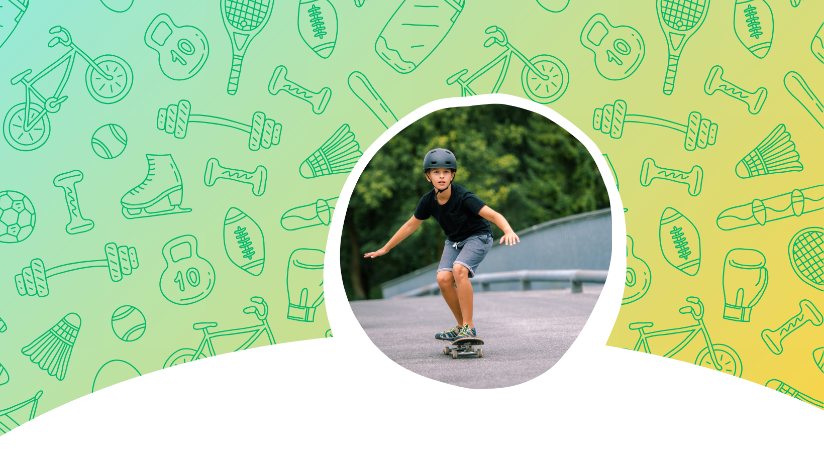 a photo of a child on a skateboard