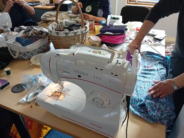 Sewing machine at a repair cafe