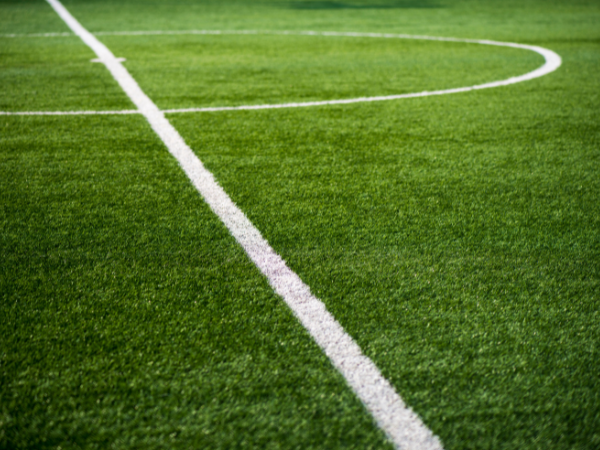 Close up of a playing pitch