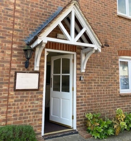 Image of new Vale of White Horse Housing. Door opening to the new property.