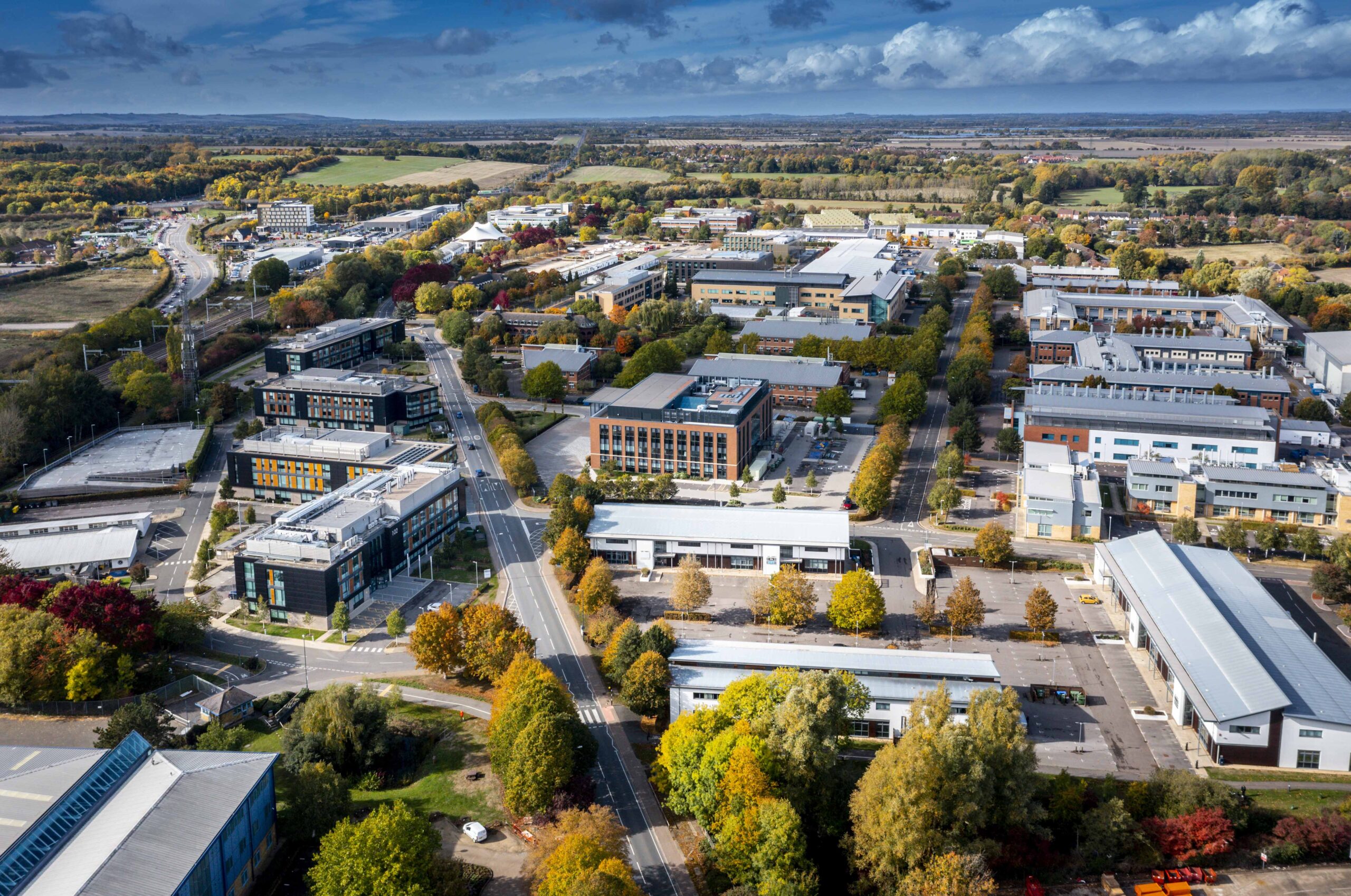 Aerial photo of Milton Park